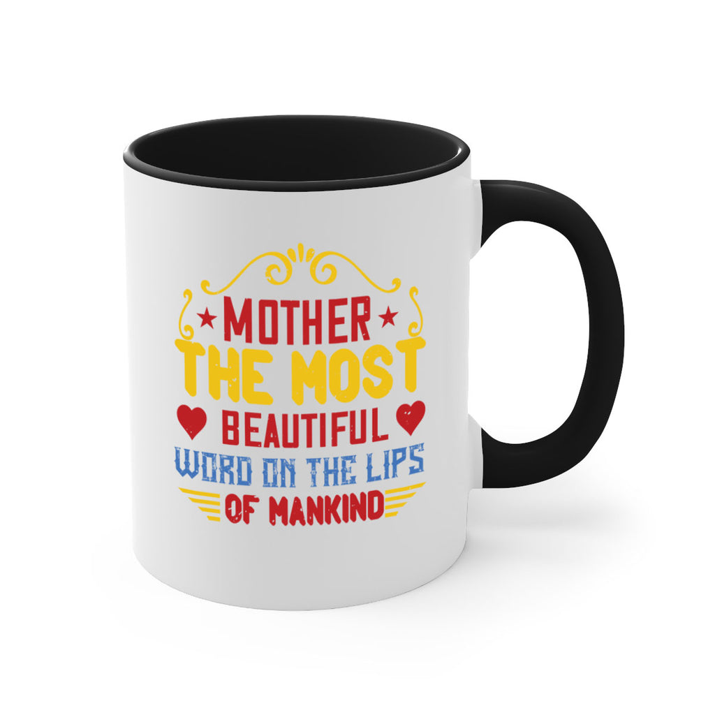 mother the most beautiful word on the lips of mankind 101#- mom-Mug / Coffee Cup