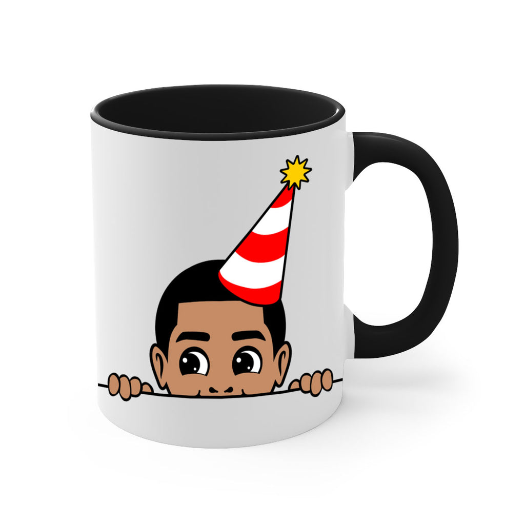 peekaboo afro birthday boy 21#- Black men - Boys-Mug / Coffee Cup