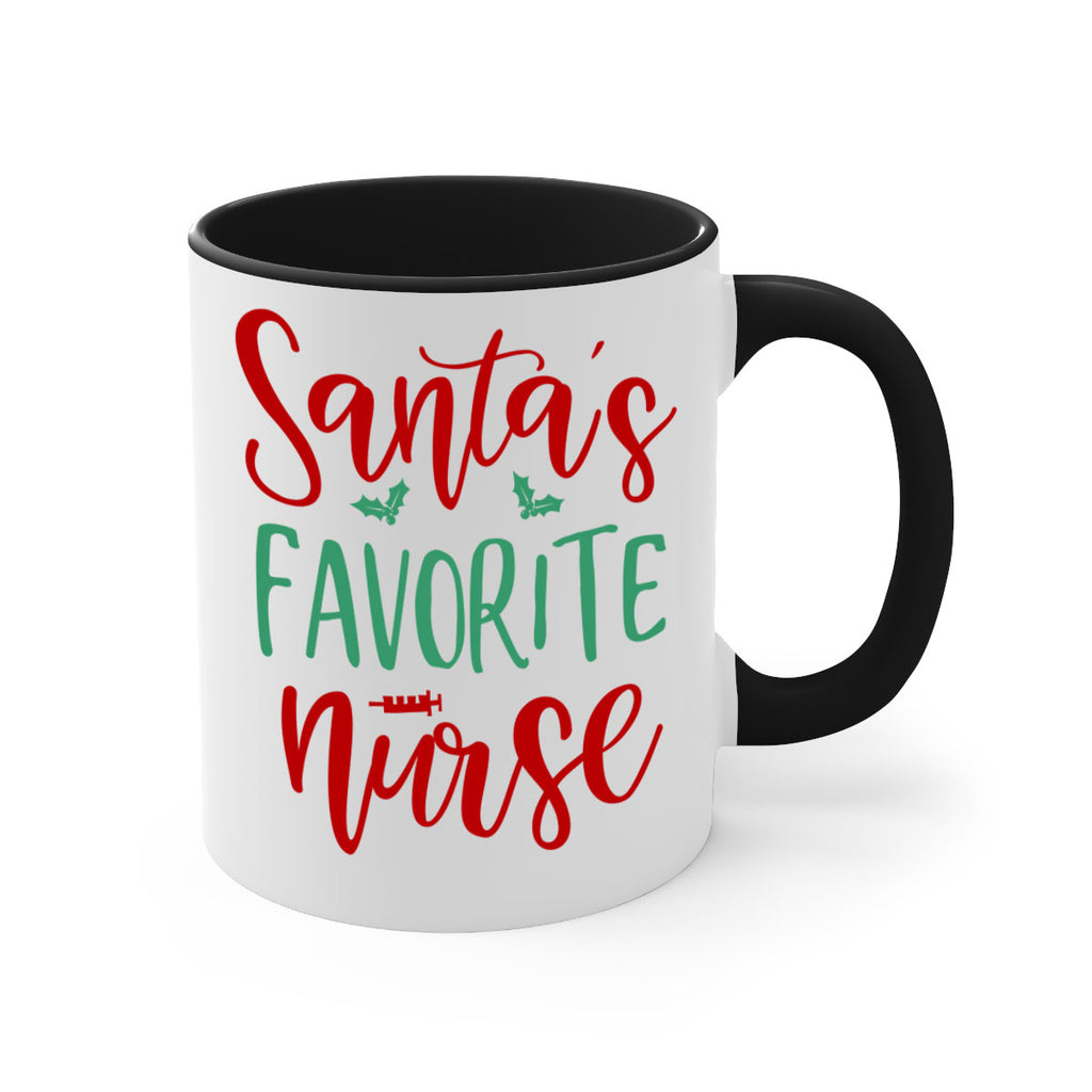 santa s favorite nurse style 608#- christmas-Mug / Coffee Cup