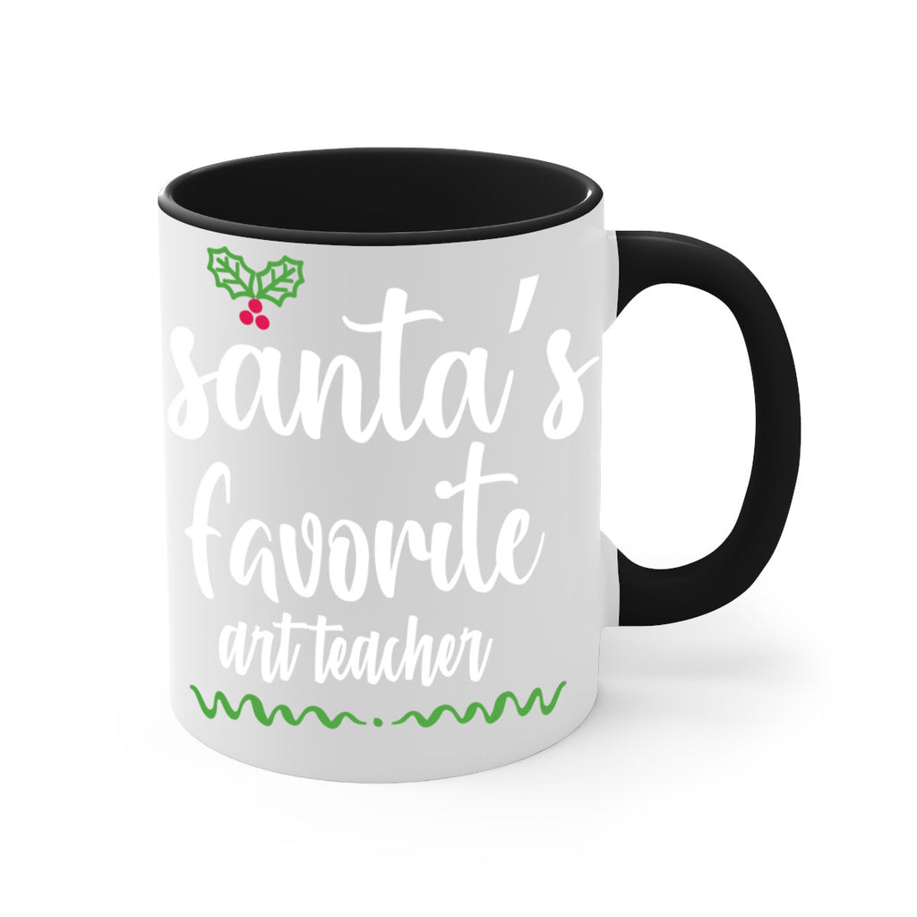 santa's favorite art teacher style 612#- christmas-Mug / Coffee Cup