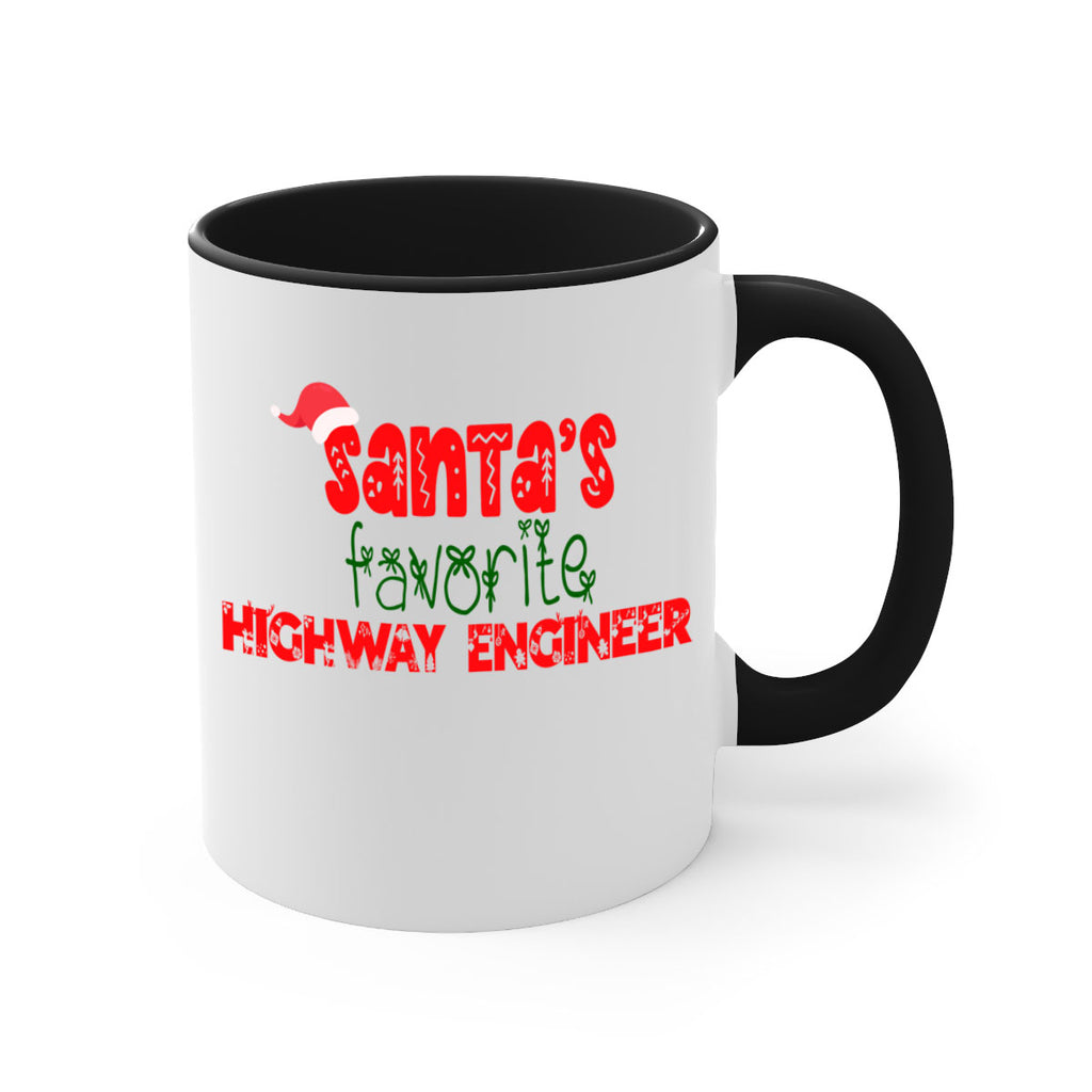 santas favorite highway engineer style 869#- christmas-Mug / Coffee Cup
