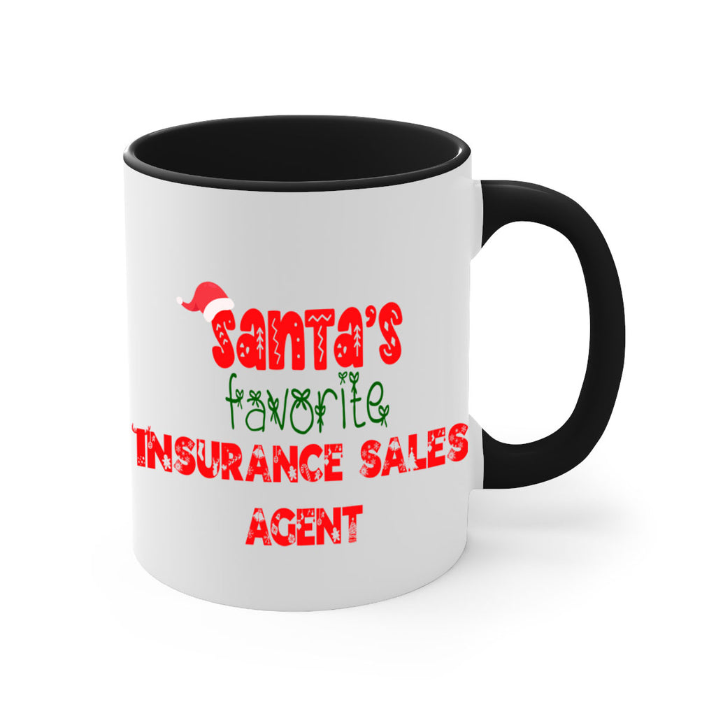 santas favorite insurance sales agent style 893#- christmas-Mug / Coffee Cup
