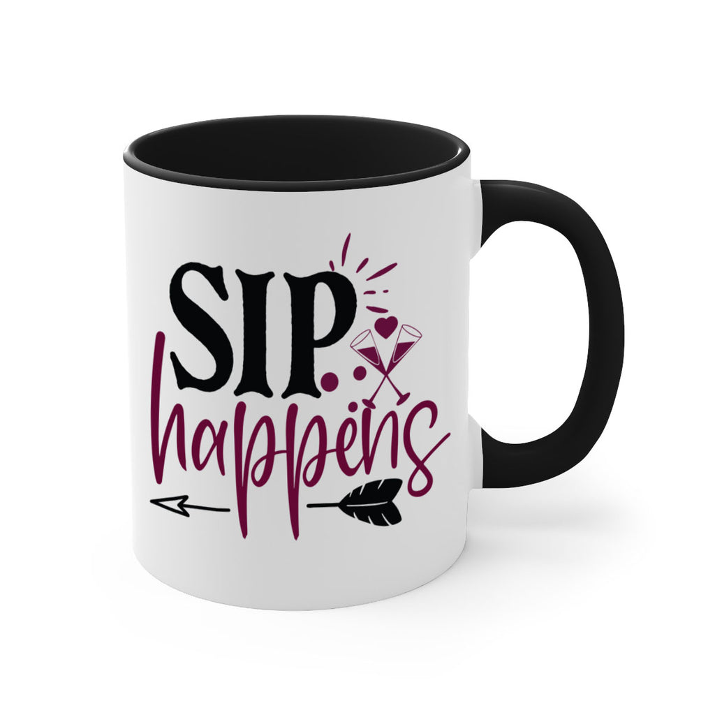 sip happens 164#- wine-Mug / Coffee Cup