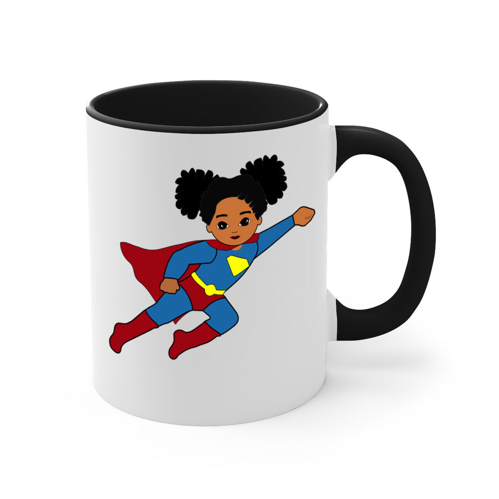super kids girl 3#- Black women - Girls-Mug / Coffee Cup