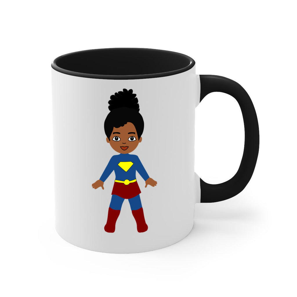 super kids girl 4#- Black women - Girls-Mug / Coffee Cup