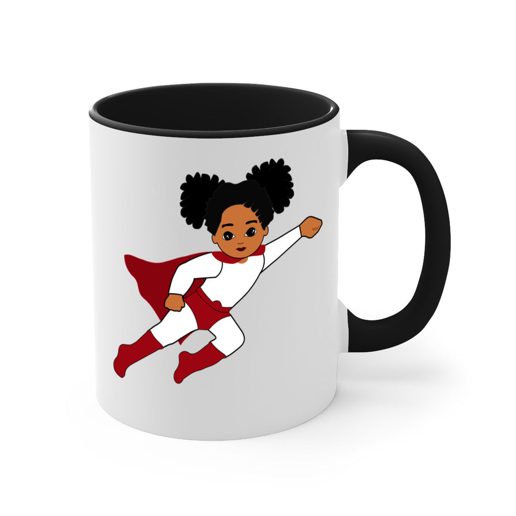 super kids girl 6#- Black women - Girls-Mug / Coffee Cup