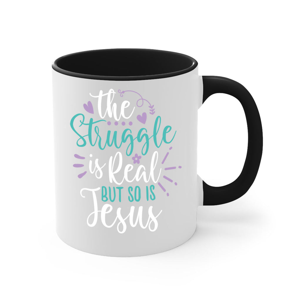 the struggle is real but so is jesuss 4#- easter-Mug / Coffee Cup
