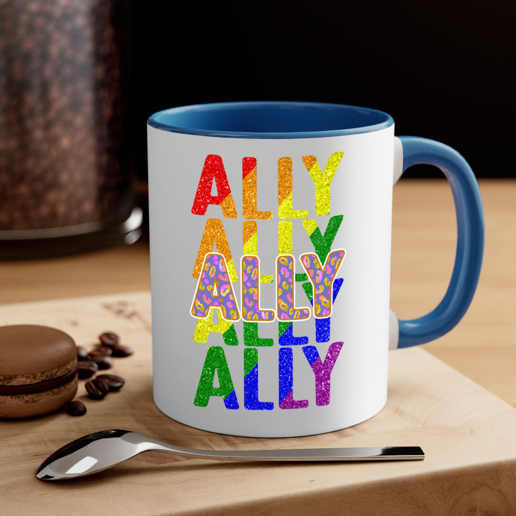 Ally Lgbt Pride Rainbow Flag Ally Png 22#- lgbt-Mug / Coffee Cup