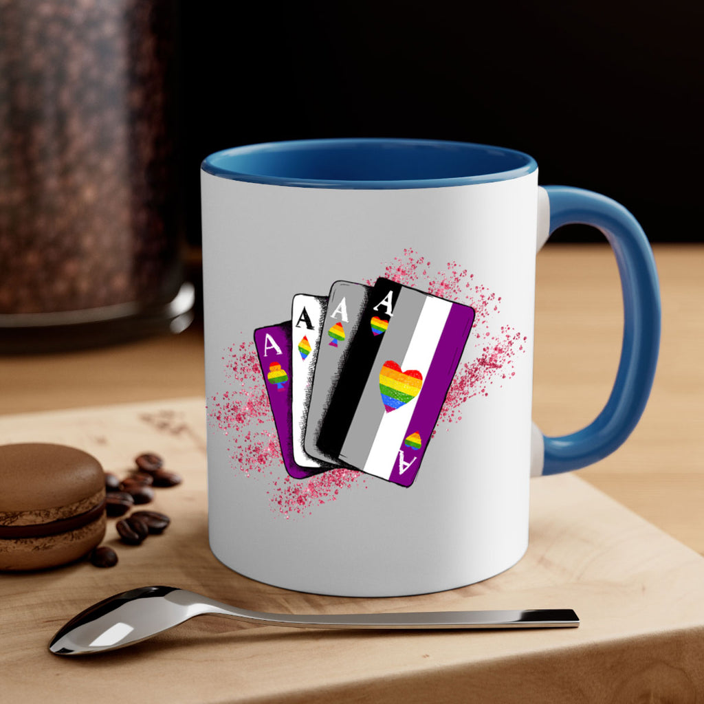 Asexual Ace Flag Playing Card Queer Lgbt 34#- lgbt-Mug / Coffee Cup