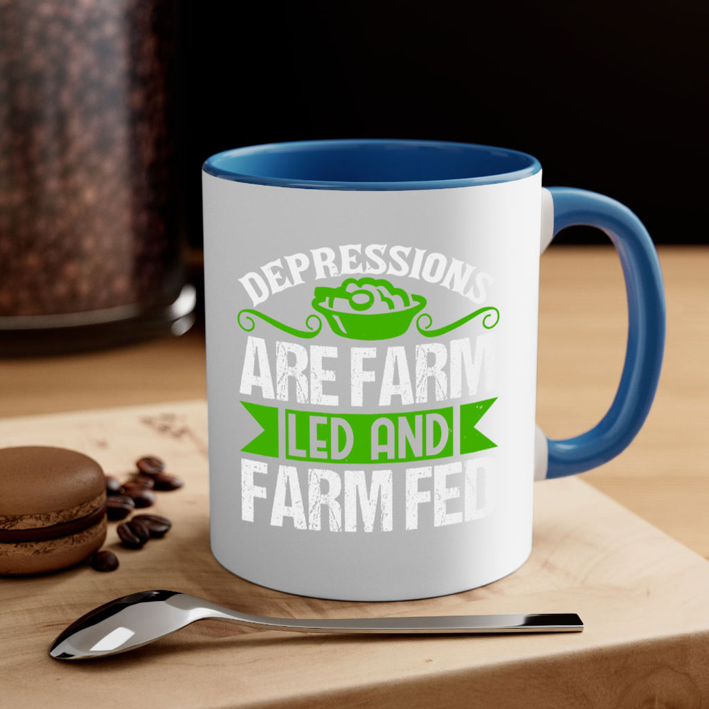 Depression are farm led and farmed 25#- Farm and garden-Mug / Coffee Cup