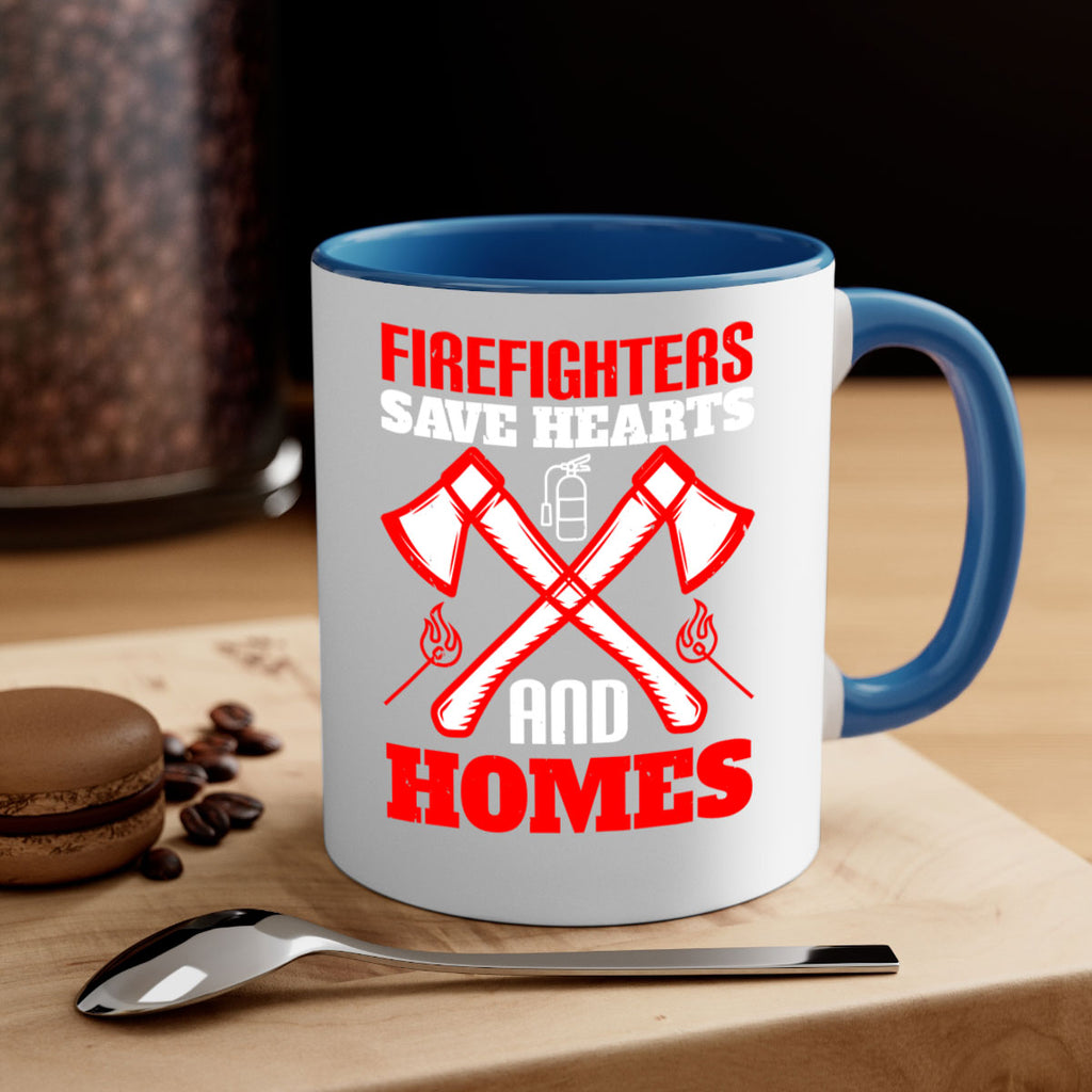 Firefighters save hearts and homes Style 72#- fire fighter-Mug / Coffee Cup
