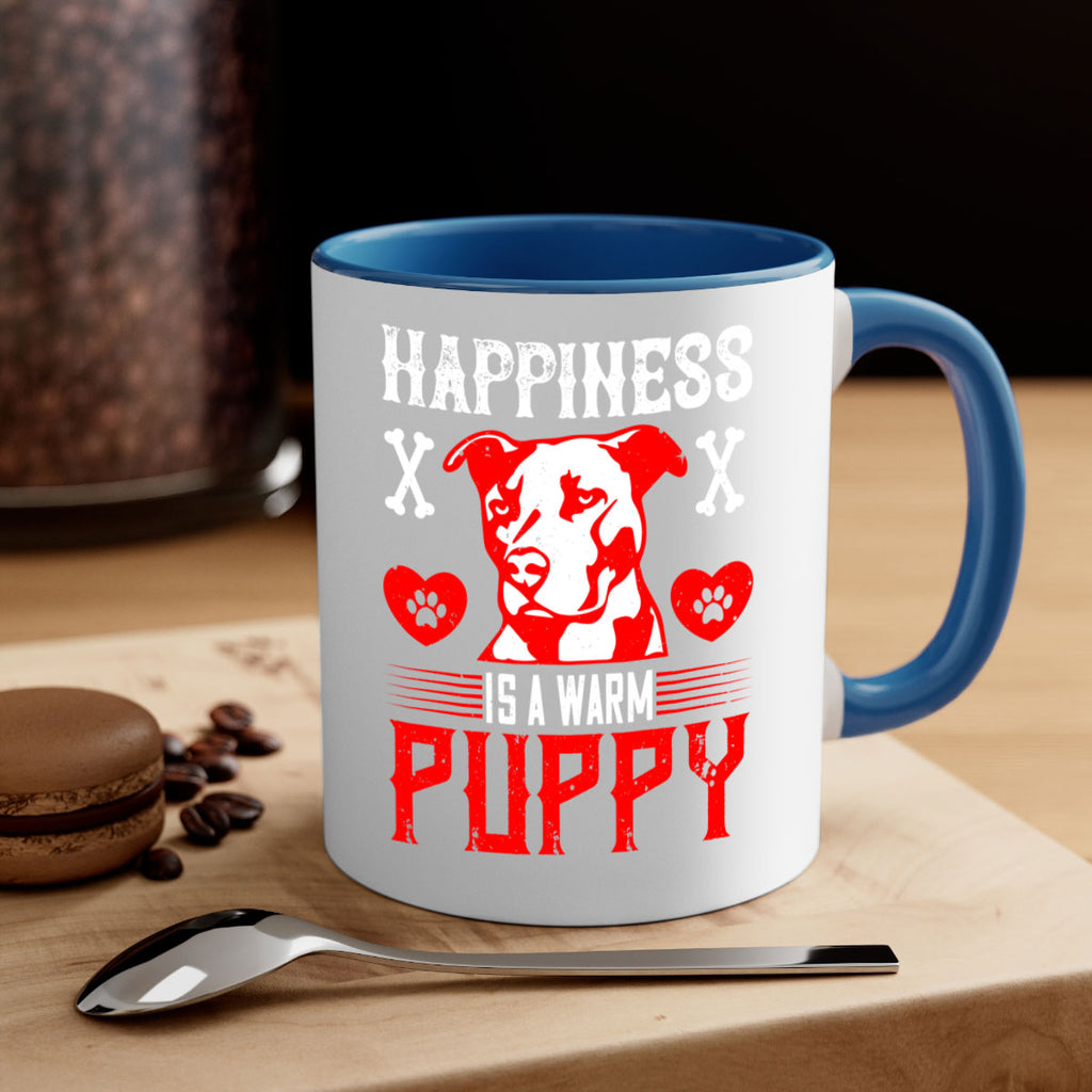 Happiness is a warm puppy Style 201#- Dog-Mug / Coffee Cup