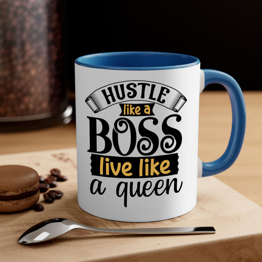 Hustle like a boss live like a queen Style 36#- Black women - Girls-Mug / Coffee Cup
