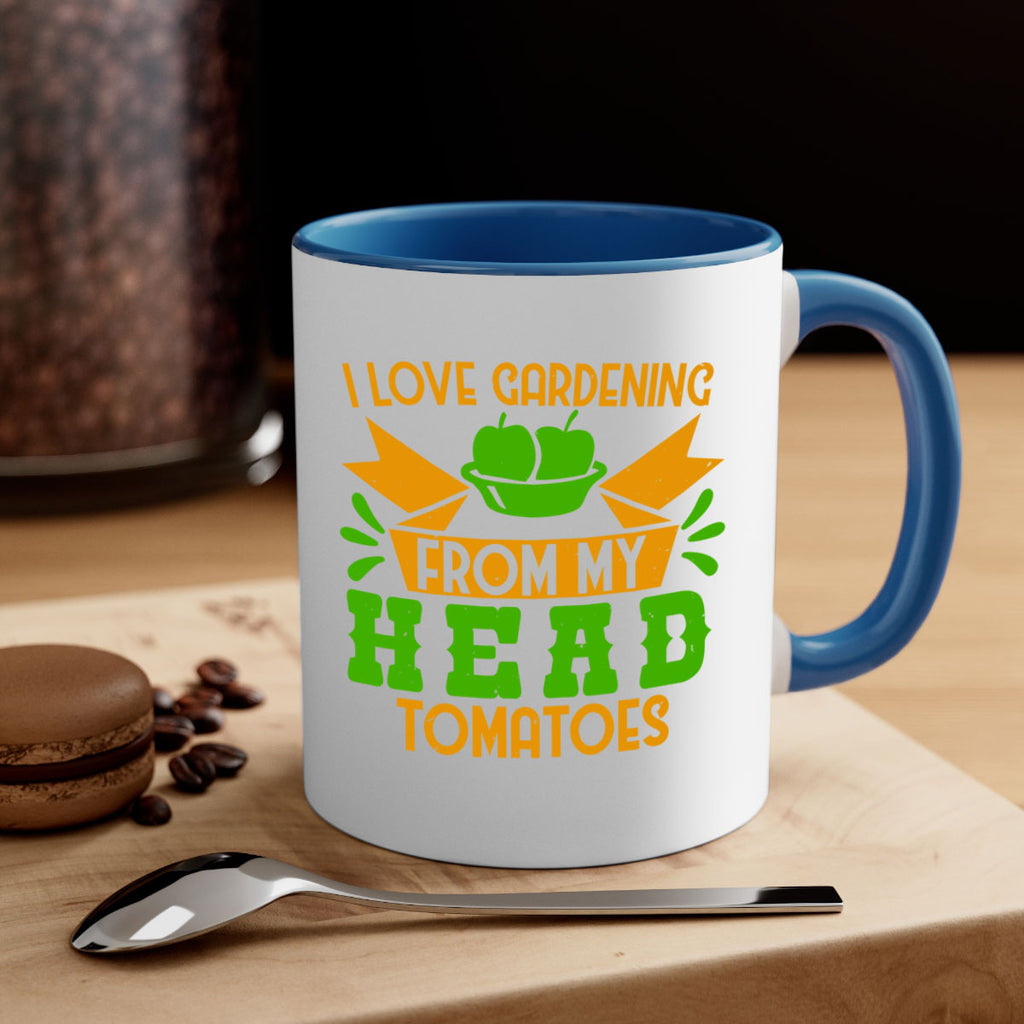 I love gardening from my head tomatoes 54#- Farm and garden-Mug / Coffee Cup