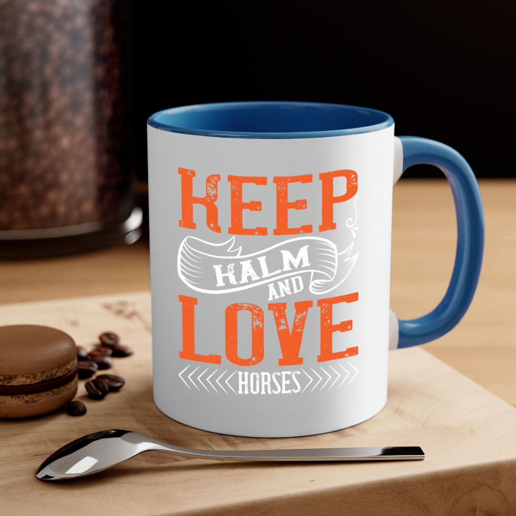 KEEP KALM AND LOVE HORSES Style 30#- horse-Mug / Coffee Cup