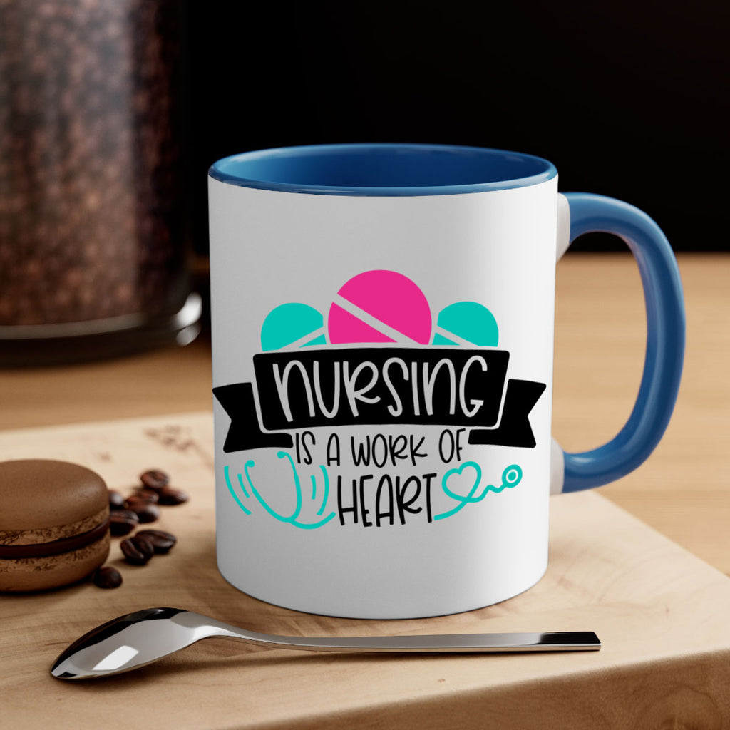 Nursing Is A Work Of Heart Style Style 71#- nurse-Mug / Coffee Cup