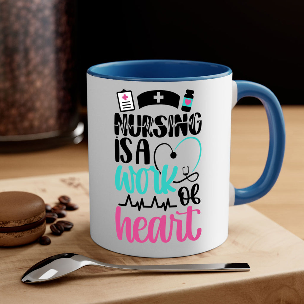 Nursing Is a Work of Heart Style Style 72#- nurse-Mug / Coffee Cup