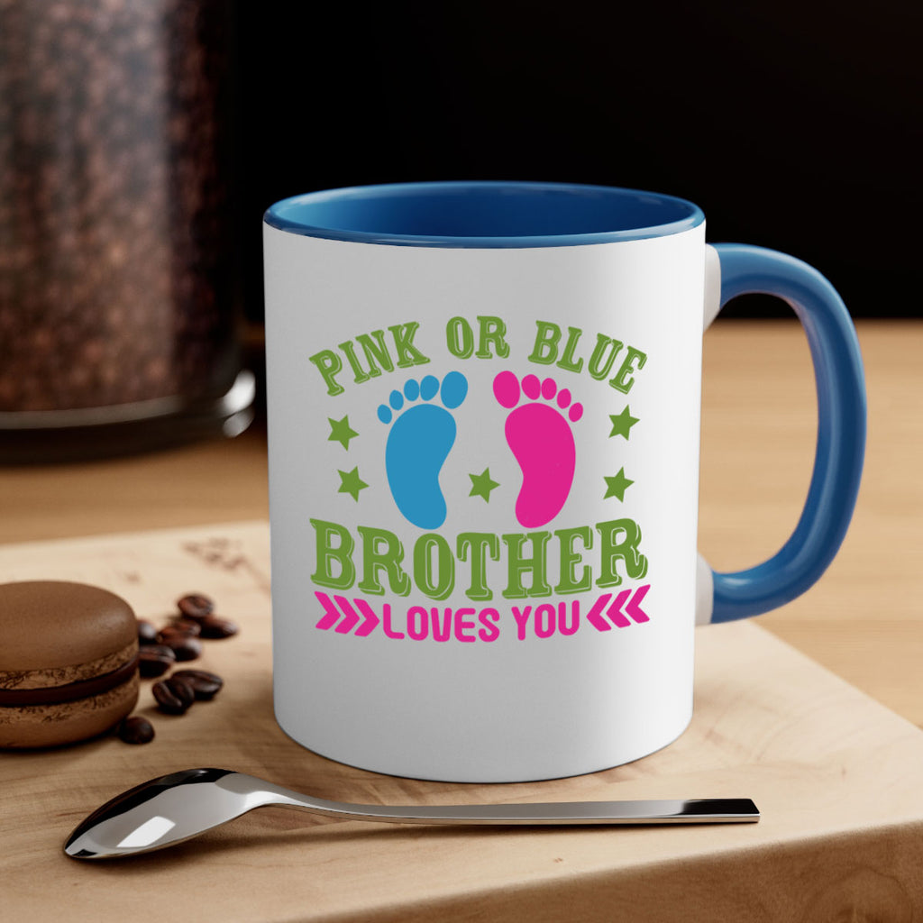 Pink or Blue Brother Loves You Style 181#- baby2-Mug / Coffee Cup
