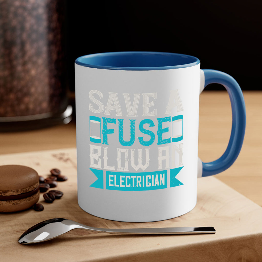 Save a fuse below an electrician Style 14#- electrician-Mug / Coffee Cup