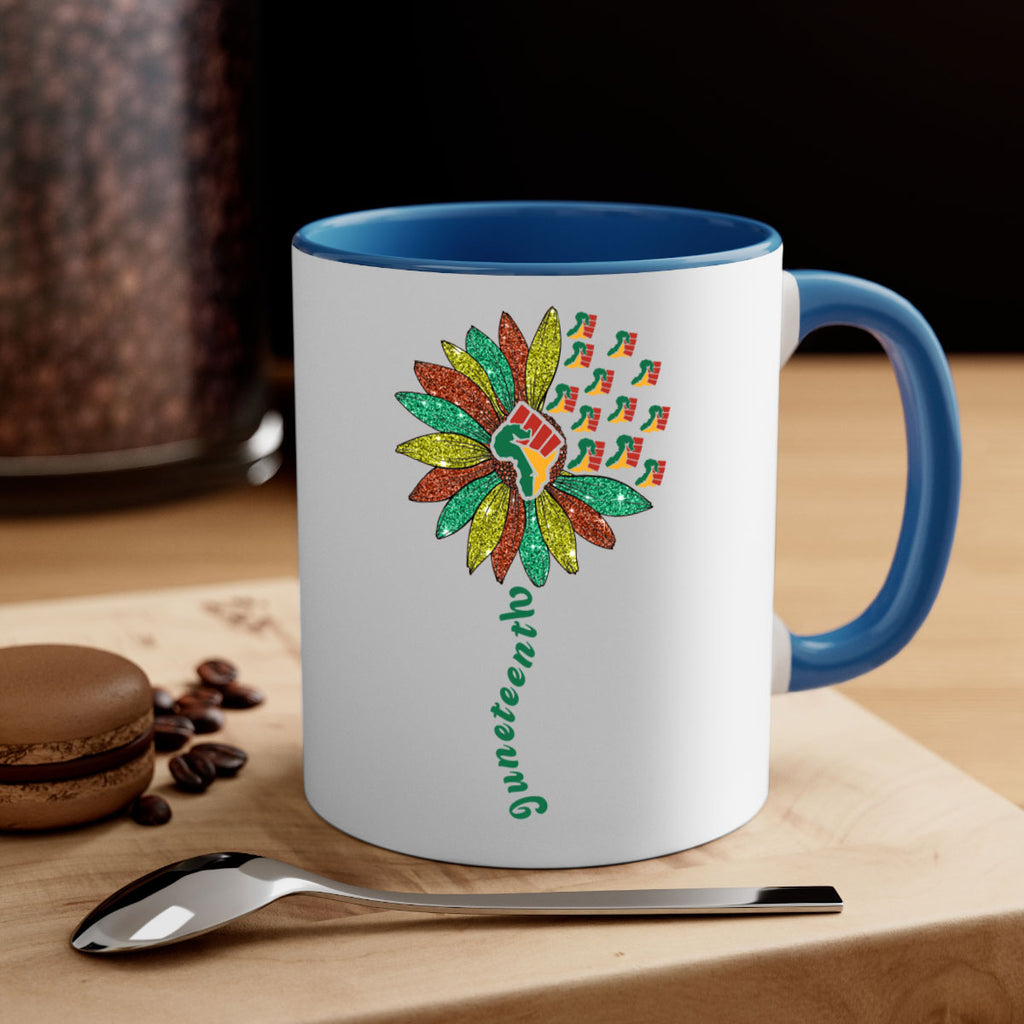 Sunflower Fist Juneteenth Black History 24#- juneteenth-Mug / Coffee Cup