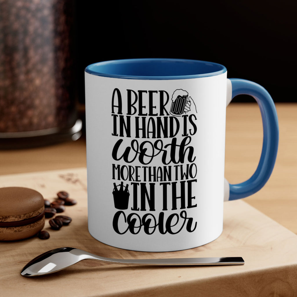 a beer in hand is worth 52#- beer-Mug / Coffee Cup
