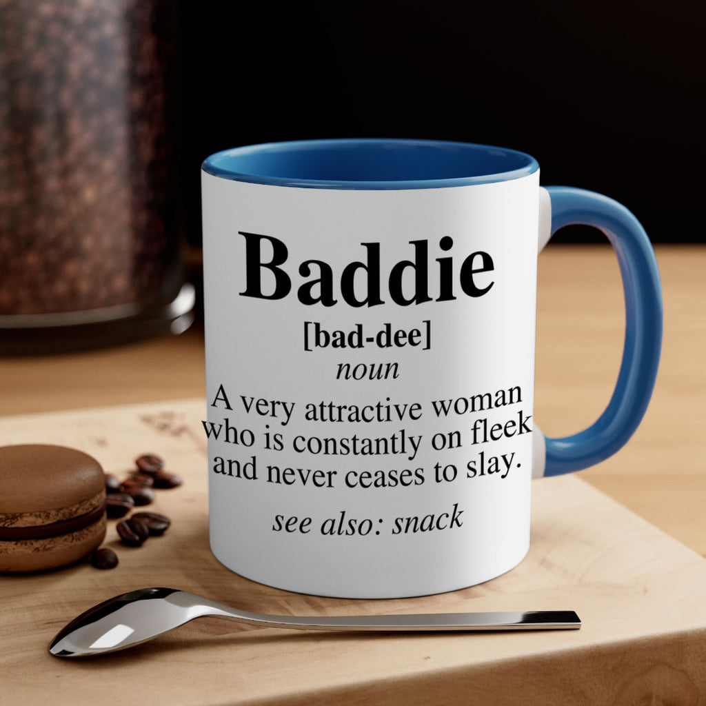 baddie definition 270#- black words - phrases-Mug / Coffee Cup