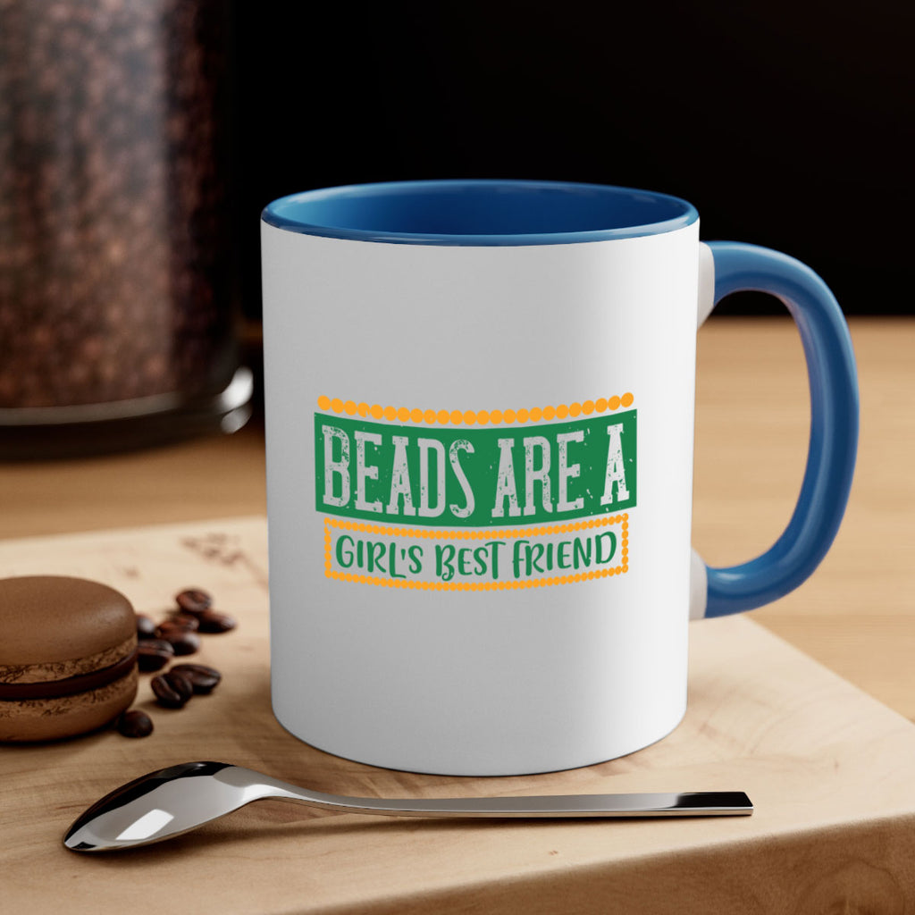 beads are a girls best friend 29#- mardi gras-Mug / Coffee Cup