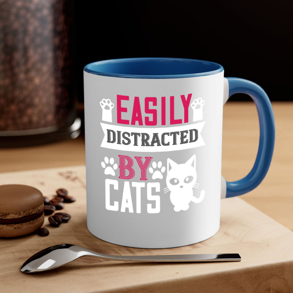 easily distracted by cats Style 47#- cat-Mug / Coffee Cup