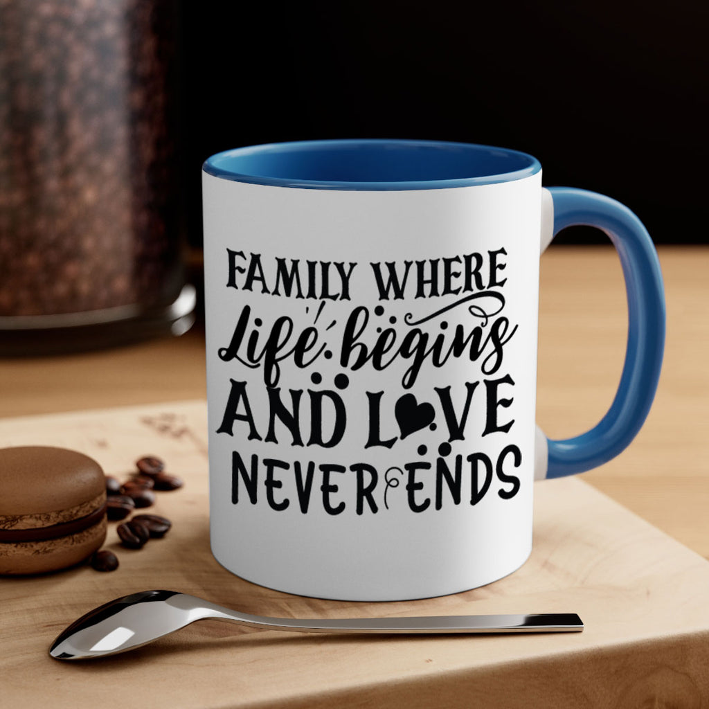 family where life begins and love never ends 33#- Family-Mug / Coffee Cup