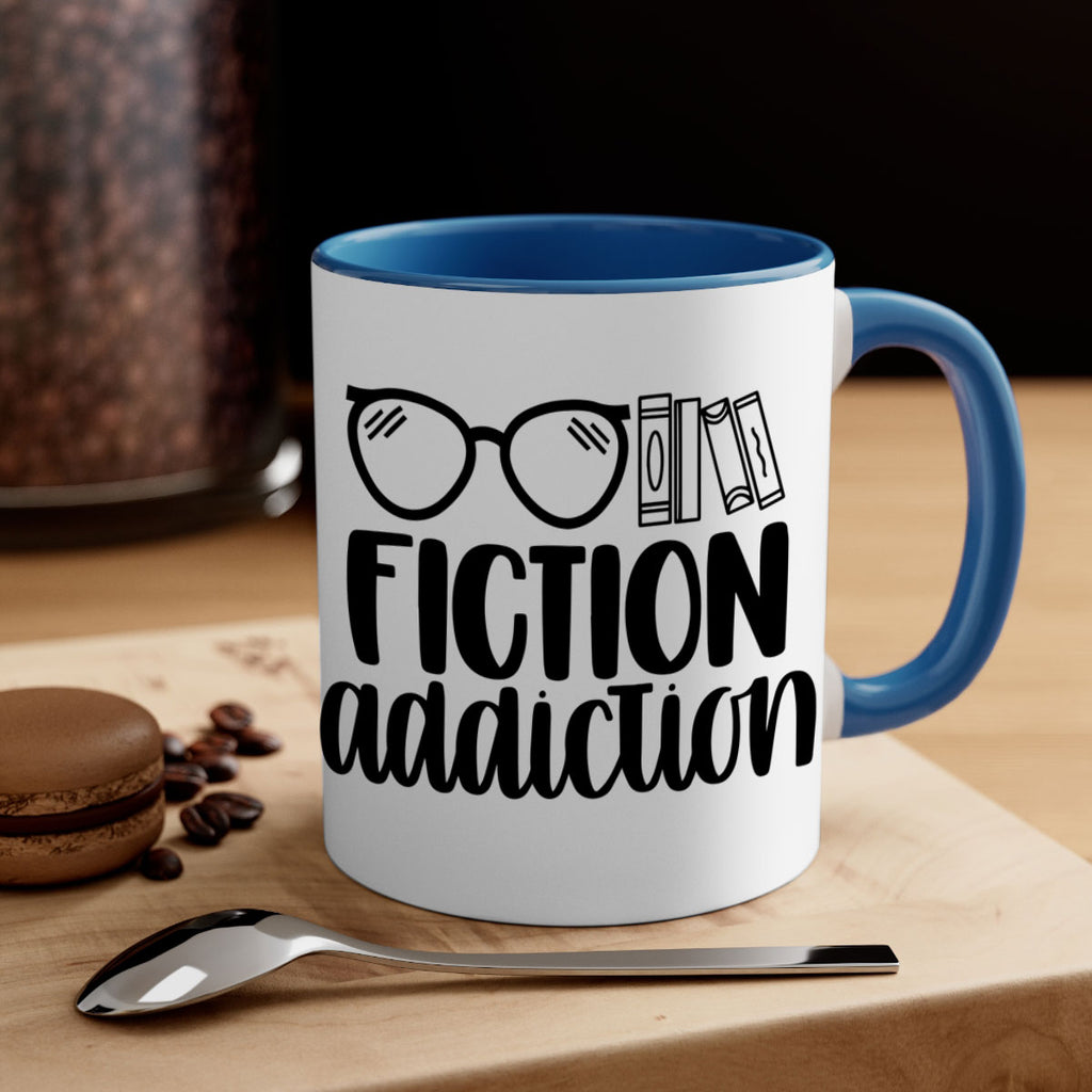fiction addiction 40#- Reading - Books-Mug / Coffee Cup