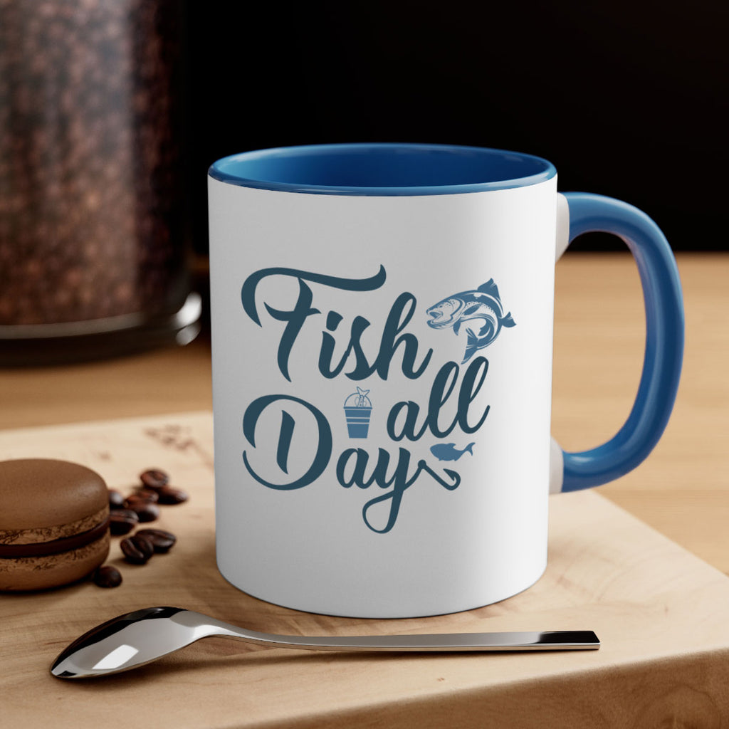 fish all day 156#- fishing-Mug / Coffee Cup