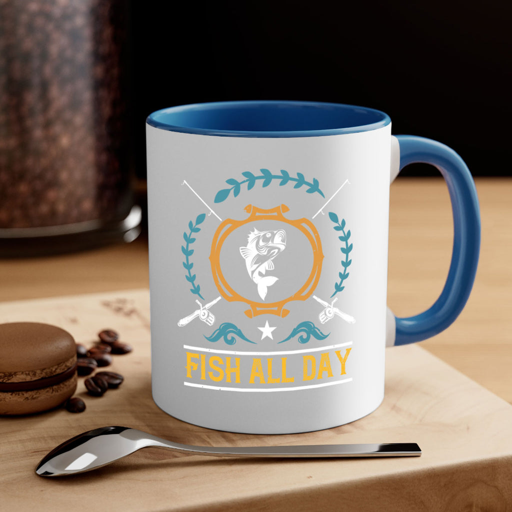 fish all day 187#- fishing-Mug / Coffee Cup