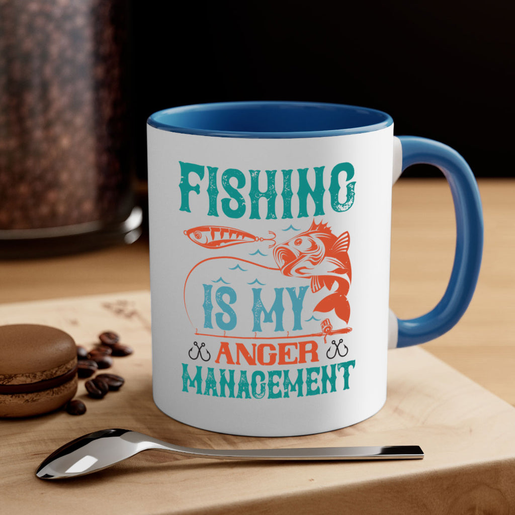 fishing is my anger management 144#- fishing-Mug / Coffee Cup
