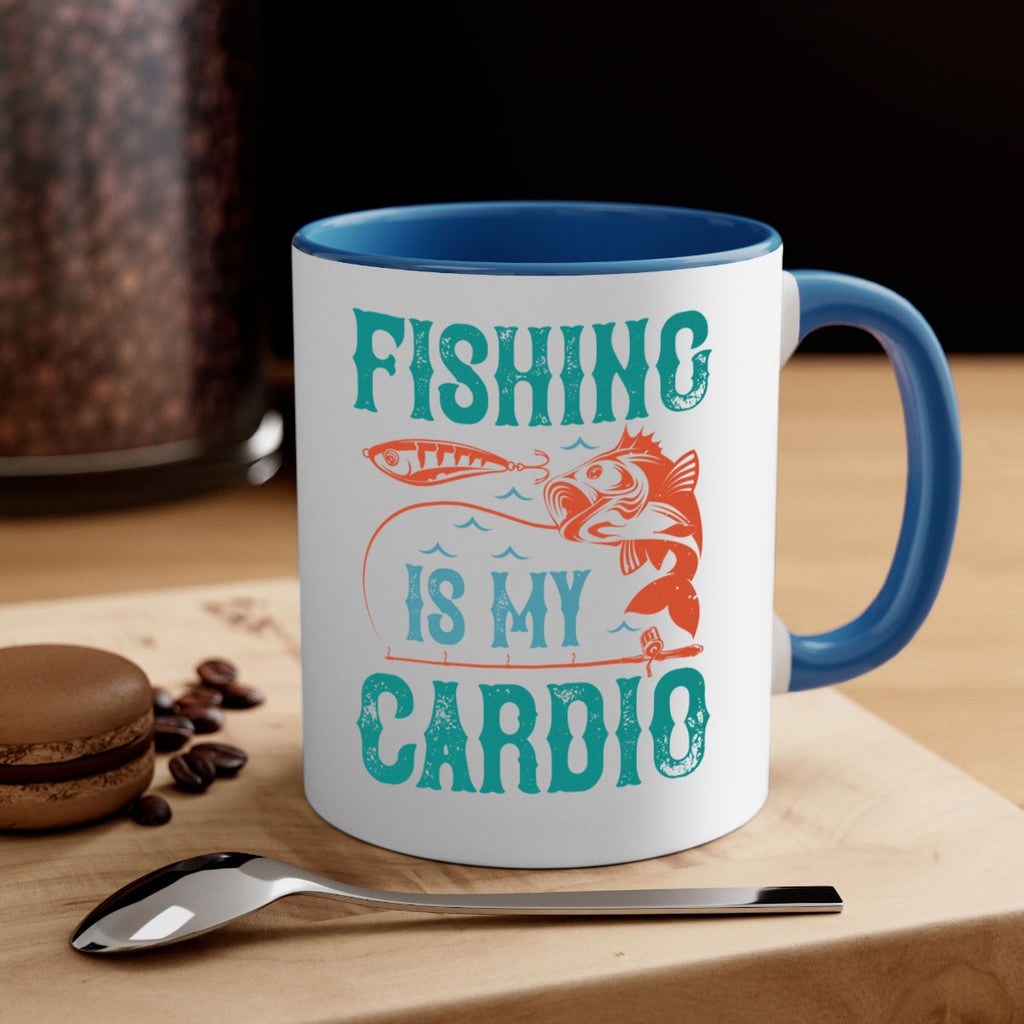 fishing is my cardio 142#- fishing-Mug / Coffee Cup