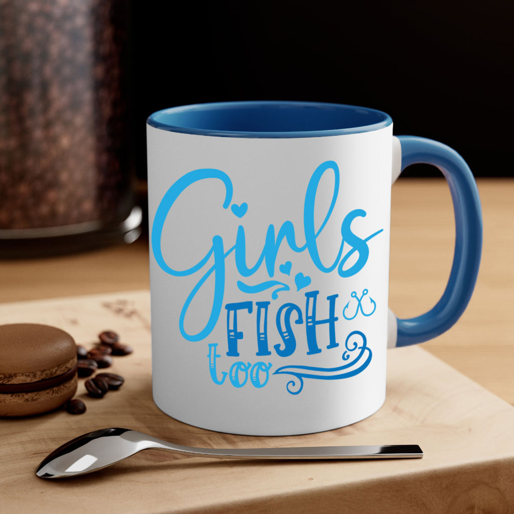 girls fish too 221#- fishing-Mug / Coffee Cup