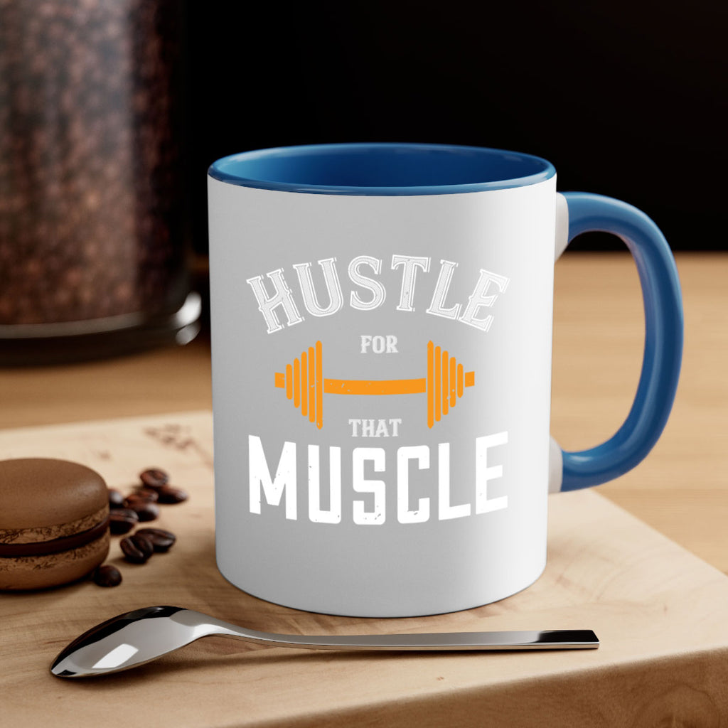 hustel for that muscle 92#- gym-Mug / Coffee Cup
