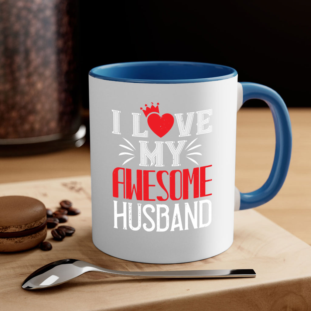 i love my awesome husband 56#- valentines day-Mug / Coffee Cup