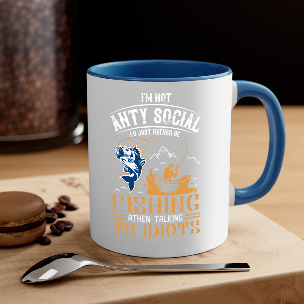 im not anty social 85#- fishing-Mug / Coffee Cup