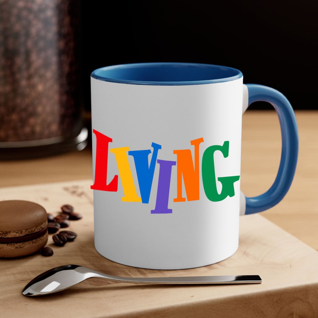 living  99#- black words - phrases-Mug / Coffee Cup