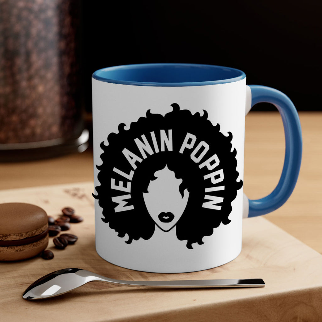 melanin poppin 85#- black words - phrases-Mug / Coffee Cup