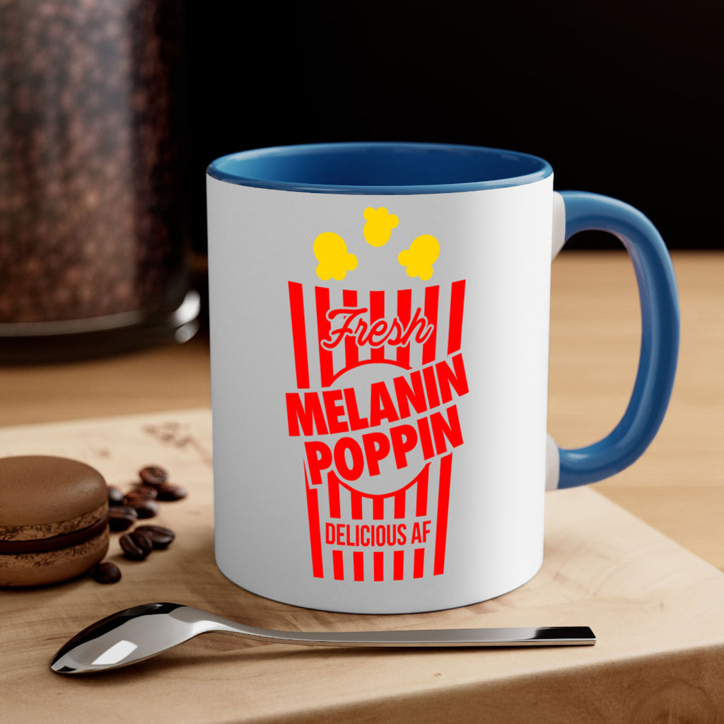 melanin poppin popcorn 86#- black words - phrases-Mug / Coffee Cup