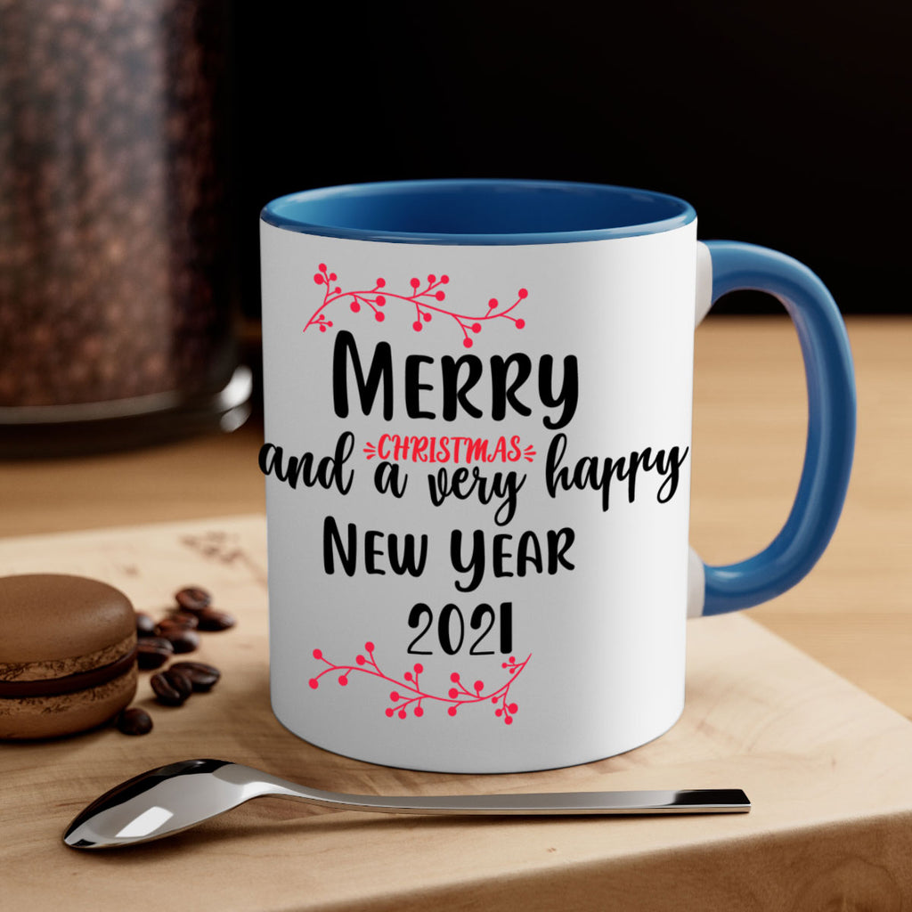 merry christmas and a very happy new year . style 489#- christmas-Mug / Coffee Cup