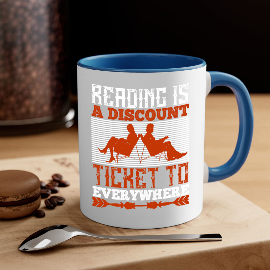 reading is a discount ticket to everywhere 17#- Reading - Books-Mug / Coffee Cup