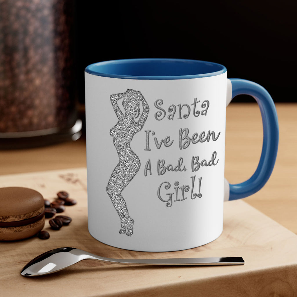 santa ive been a bad girl silver 446#- christmas-Mug / Coffee Cup