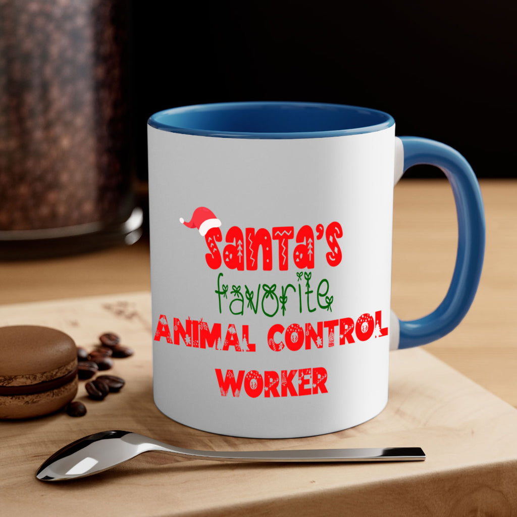 santas favorite animal control worker style 641#- christmas-Mug / Coffee Cup