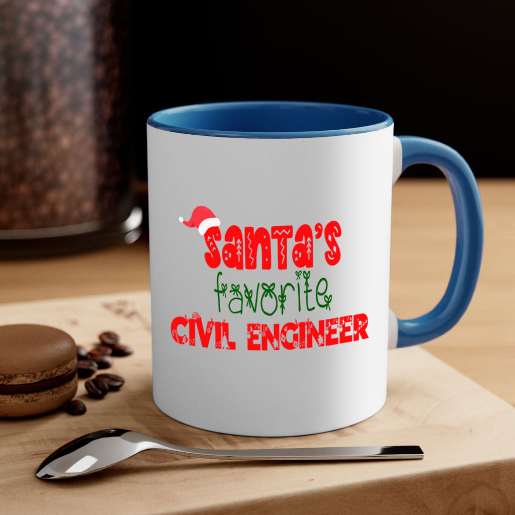 santas favorite civil engineer style 717#- christmas-Mug / Coffee Cup