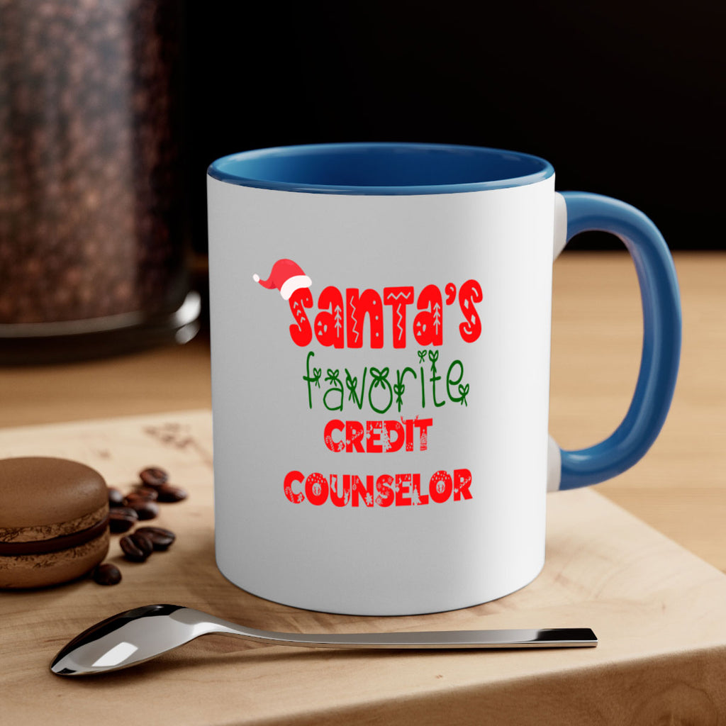 santas favorite credit counselor style 754#- christmas-Mug / Coffee Cup