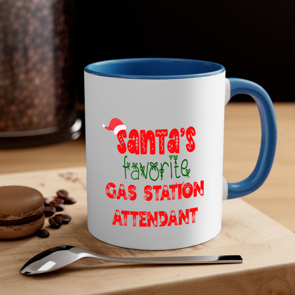 santas favorite gas station attendant style 836#- christmas-Mug / Coffee Cup
