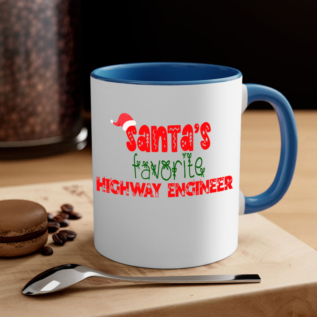 santas favorite highway engineer style 869#- christmas-Mug / Coffee Cup