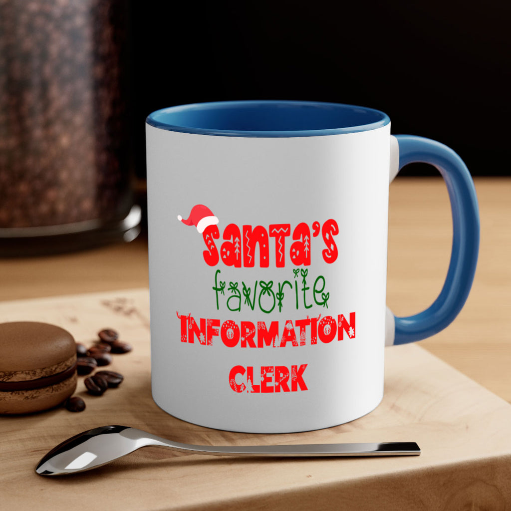 santas favorite information clerk style 886#- christmas-Mug / Coffee Cup